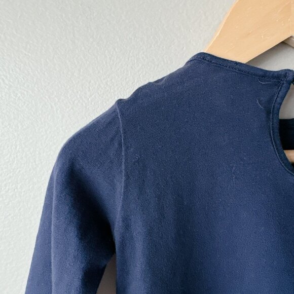 Zara blue long sleeve shirt with bow detail 6-9m - Picture 7 of 12